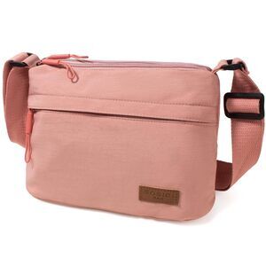 3661 Crossbody Sling Bag Canvas Purse Small Shoulder Handbag 5 Pocket